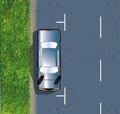 Parking on a hill