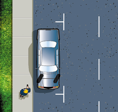 Parking on a hill