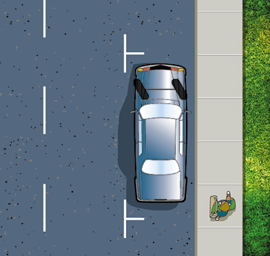 Parking on a hill